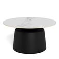 Santorini Coffee Table - Round - White Ceramic