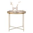 Venezia Coffee Table - Round - Brass - Glass and Metal