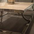 Clearance - Aurora Coffee Table - Marble with Stainless Steel Base - Variation Available - B187