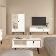 Ry Coffee Table - 1 Drawer - White