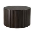 Clearance - Roller Max Coffee Table - Round - Mahogany - Dark Brown - FSS15467