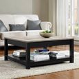 Carver Coffee Table - Weathered Oak & Black - 5047196PCOMUK