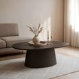 Novero Coffee Table - Oval - Large - Espresso Oak