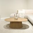 Novero Coffee Table - Oval - Large - Natural Oak