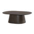 Novero Coffee Table - Oval - Large - Espresso Oak