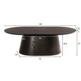 Novero Coffee Table - Oval - Large - Espresso Oak