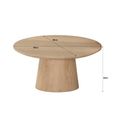 Novero Coffee Table - Round - Large - Natural Oak