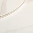 Hanson Coffee Tables - Set of 2 - Round - Italy White Sintered Stone and Chrome