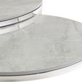 Hanson Coffee Tables - Set of 2 - Round - Sintered Stone and Chrome