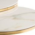 Portafino Coffee Tables - Set of 2 - Round - Kass Gold Marble Effect and Gold