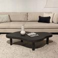 Tobago  Coffee Table - Abstract - Low - Espresso Oak