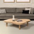 Tobago  Coffee Table - Abstract - Low - Natural Oak