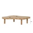 Tobago  Coffee Table - Abstract - Low - Natural Oak