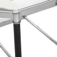 Allessi Coffee Table - Clear Glass and Chrome - Octagonal