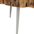 Almora Coffee Table - Log - Acacia Wood and Metal