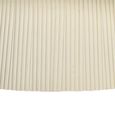 Patrice Fluted Coffee Table - Oval - Off White - Mango Wood