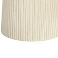 Patrice Fluted Coffee Table - Round - Off White - Mango Wood