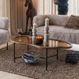 Zir Coffee Table - Abstract - Multi Colored - Mirrored and Metal