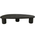 Coffee Table - Oval - Abstract - Large - Black - Wood