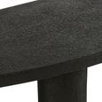 Coffee Table - Oval - Abstract - Large - Black - Wood