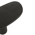Coffee Table - Oval - Abstract - Large - Black - Wood