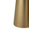 Coffee Table - Set of 2 - Cone Base - Bronze and Taupe - Marble Effect and Metal
