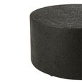 Cylinder Coffee Table - Round - Drum Base - Black - Wood