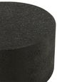 Cylinder Coffee Table - Round - Drum Base - Black - Wood