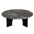 Mathilde Coffee Table - Round - Large - Black - Marble
