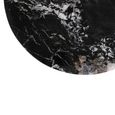 Mathilde Coffee Table - Round - Large - Black - Marble