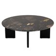 Mathilde Coffee Table - Round - Large - Black Peach - Marble