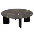 Mathilde Coffee Table - Round - Large - Black Peach - Marble