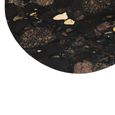 Mathilde Coffee Table - Round - Large - Black Peach - Marble