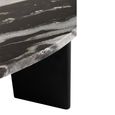 Mathilde Coffee Table - Round - Large - Black and Grey - Marble