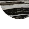 Mathilde Coffee Table - Round - Large - Black and Grey - Marble
