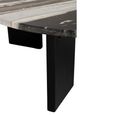 Mathilde Coffee Table - Round - Large - Black and Grey - Marble