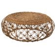 Saucer Coffee Table - Round - Large - Natural - Rattan