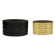 Arti Coffee Tables - Set of 2 - Round - Black - Metal