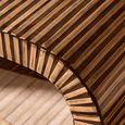 Bambusa Coffee Table - Curved - Bamboo Inlay