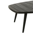 Coffee Table - Black - Small - Low - Recycled Teak Wood and Metal
