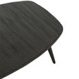 Coffee Table - Black - Small - Low - Recycled Teak Wood and Metal