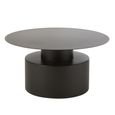 Coffee Table - Round - Large - Black - Metal