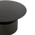 Coffee Table - Round - Large - Black - Metal