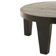 Coffee Table - Round - Small - Low - Black - Mango Wood