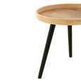 Coffee Table - Round - 3 Tier - Natural - Mango Wood