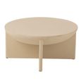 Halfy Coffee Table - Round - Large - Beige - Mango Wood
