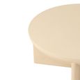 Halfy Coffee Table - Round - Large - Beige - Mango Wood