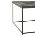 Shanil Coffee Table - Sunburst Design - Large - Black - Wood and Metal