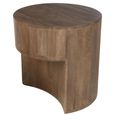 Toge Coffee Table - Round - 2 Tier - Brown - Mango Wood