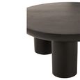 Trio Coffee Table - Round - Black - Mango Wood